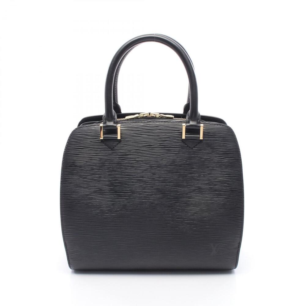 Louis Vuitton Pont Neuf Epi Noir Black Handbag Leather Black